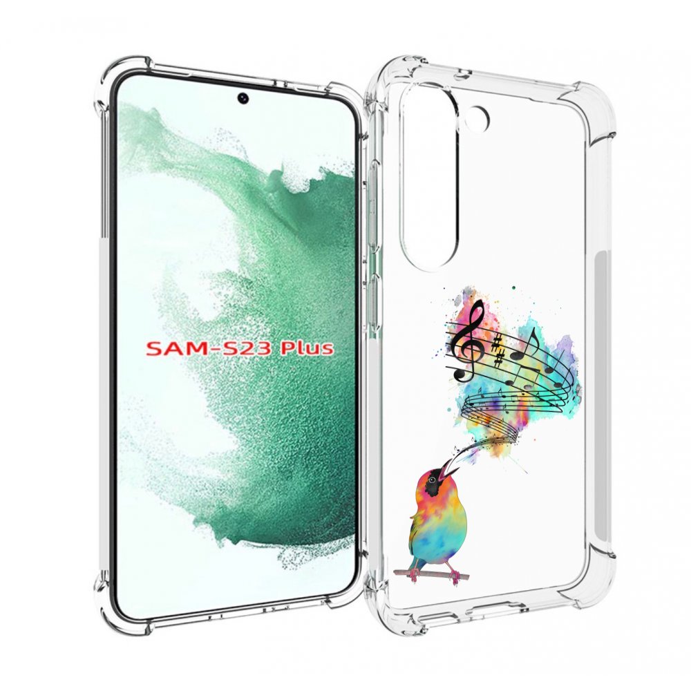 

Чехол MyPads певчая птичка для Samsung Galaxy S23 Plus +, Прозрачный, Tocco