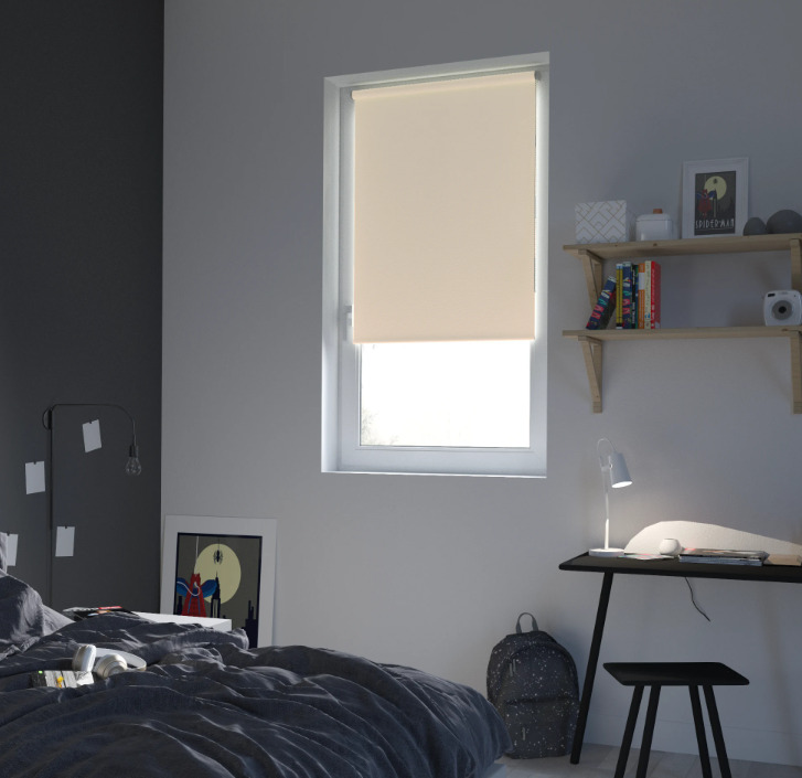 

Штора рулонная блэкаут Inspire Belem 60x160 см светло-бежевая Trench 6, Belem