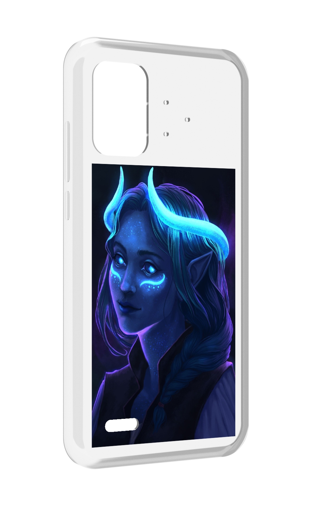 

Чехол MyPads девушка синяя ледяная женский для UMIDIGI Bison Pro, Прозрачный, Tocco