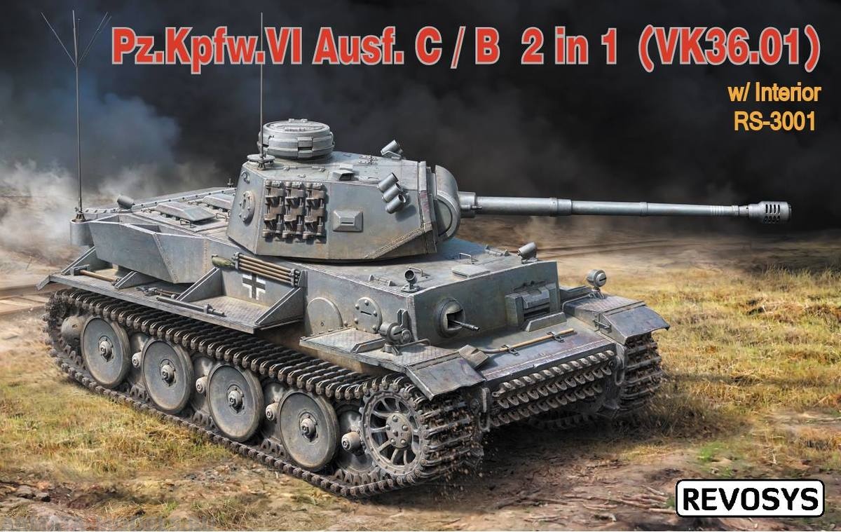 фото Rs3001 немецкий эксперементальный тяжелый танк pz.kpfw.vi ausf c/ bvk36.01 2in1 w interior revosys