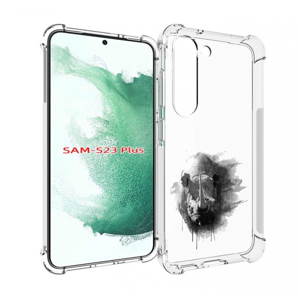 Чехол MyPads носорог для Samsung Galaxy S23 Plus +