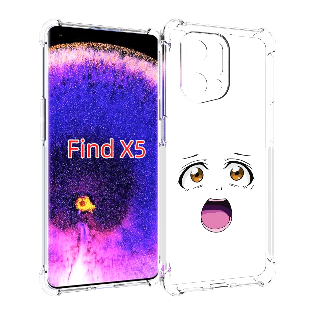 

Чехол MyPads аниме лицао для Oppo Find X5, Прозрачный, Tocco