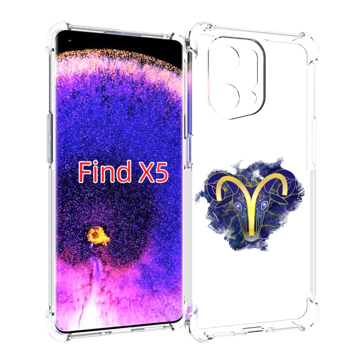 

Чехол MyPads знак-зодиака-овен-8 для Oppo Find X5, Прозрачный, Tocco