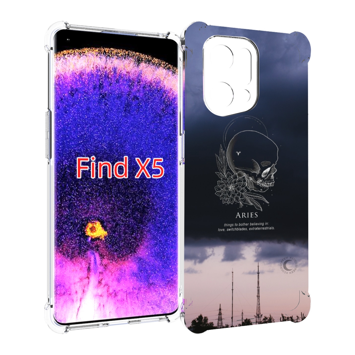 

Чехол MyPads знак-зодиака-овен-4 для Oppo Find X5, Прозрачный, Tocco