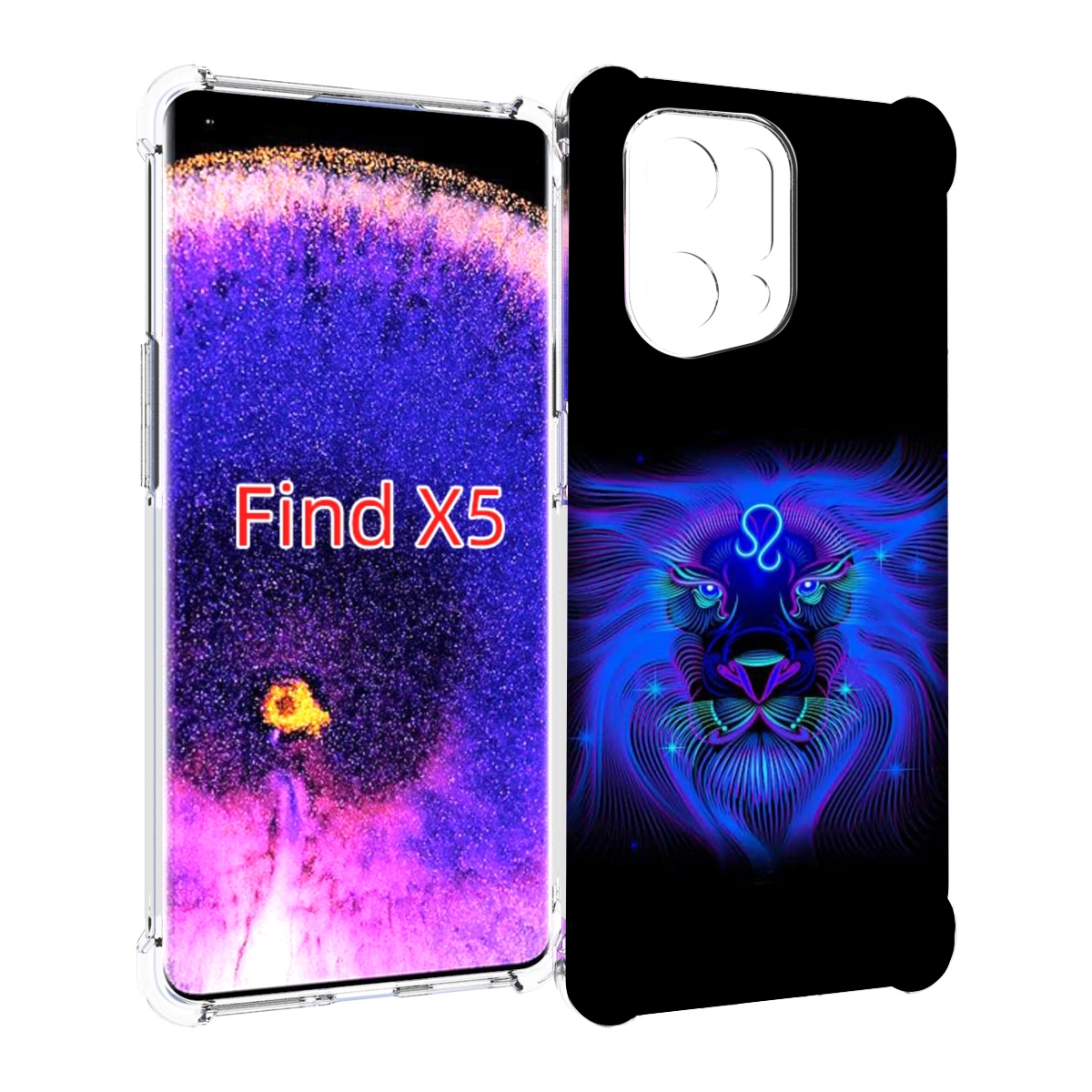 

Чехол MyPads знак-зодиака-лев-3 для Oppo Find X5, Прозрачный, Tocco