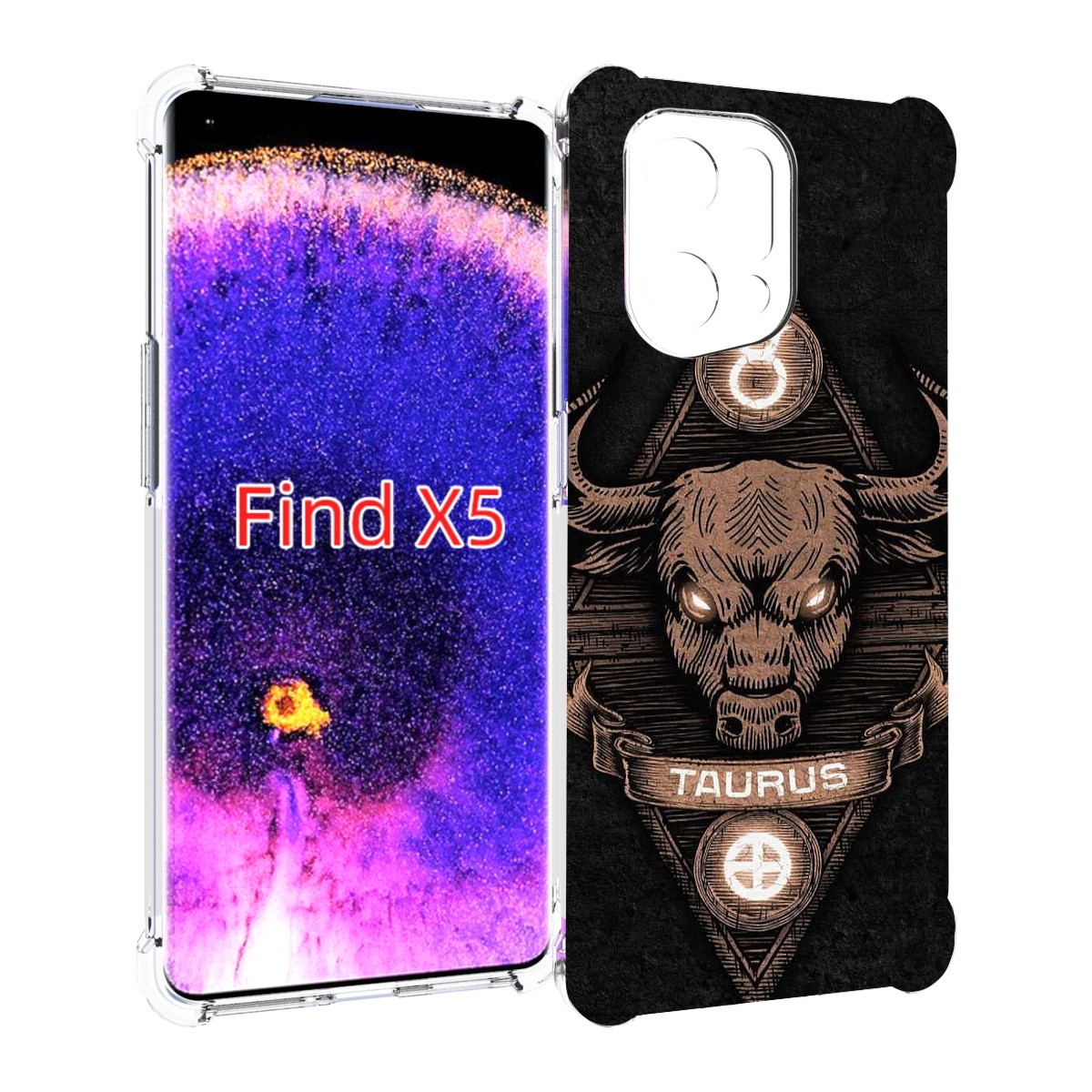 

Чехол MyPads знак зодиака телец 2 для Oppo Find X5, Прозрачный, Tocco