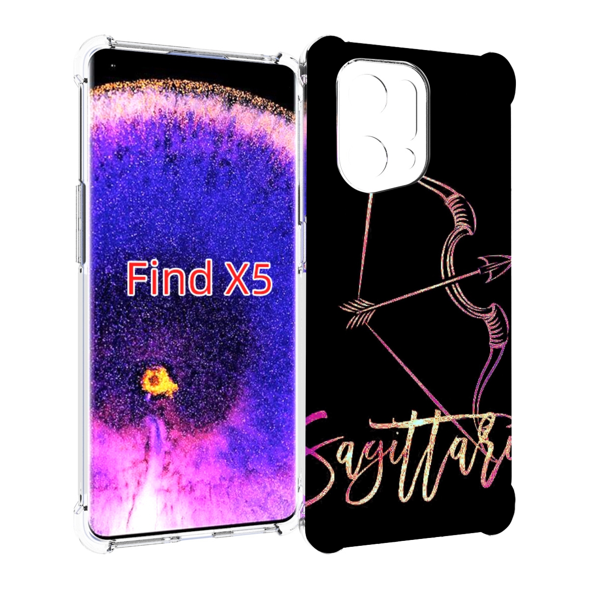 

Чехол MyPads знак зодиака стрелец 3 для Oppo Find X5, Прозрачный, Tocco