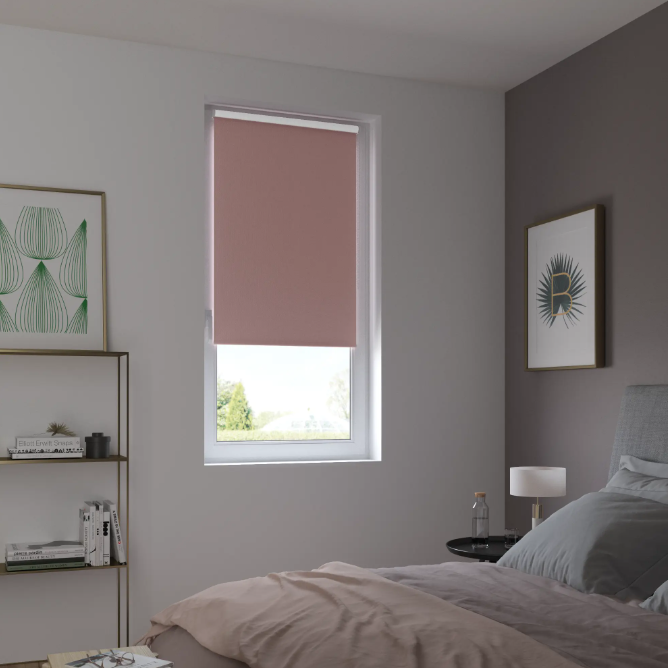 

Штора рулонная блэкаут Inspire Santos 50x160 см сиреневая Santal, Santos