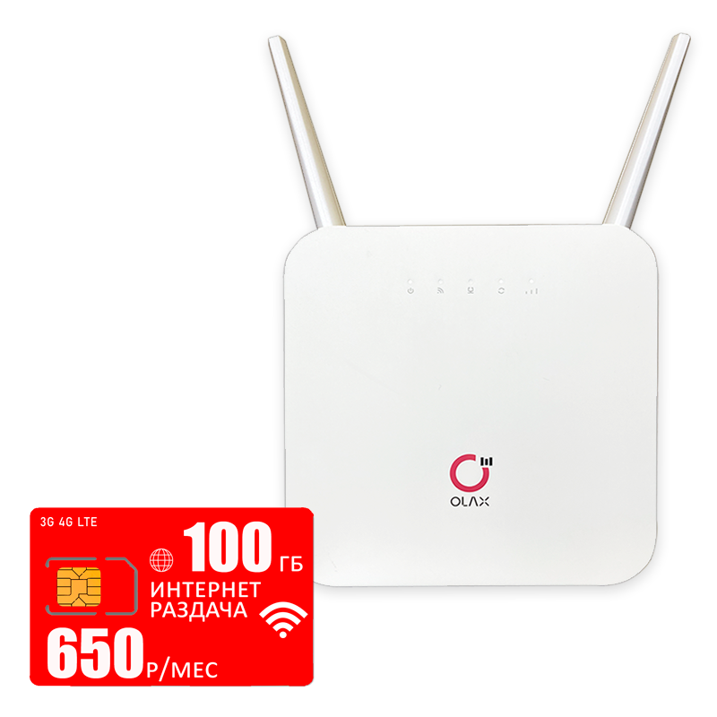 

Wi-Fi роутер Olax Ax6pro (komplekt-olaxAX6-mtc-100gb-pro-sb), Ax6pro