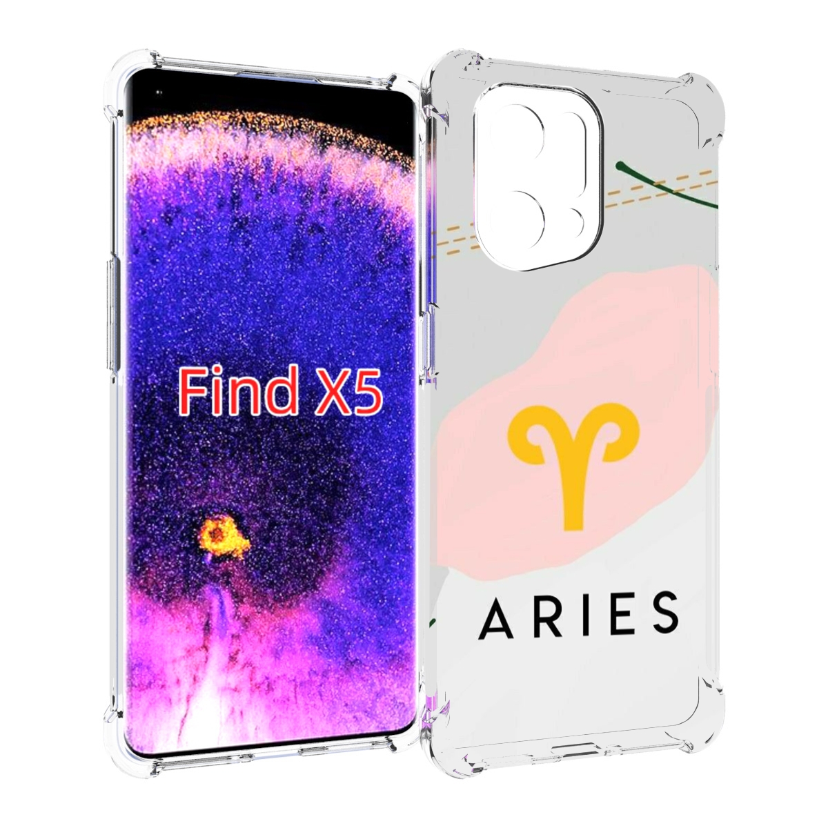 

Чехол MyPads знак зодиака овен 7 для Oppo Find X5, Прозрачный, Tocco