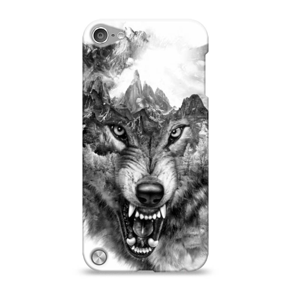 

Пластиковый чехол "Волк в горах" на Apple iPod Touch, 11120-1