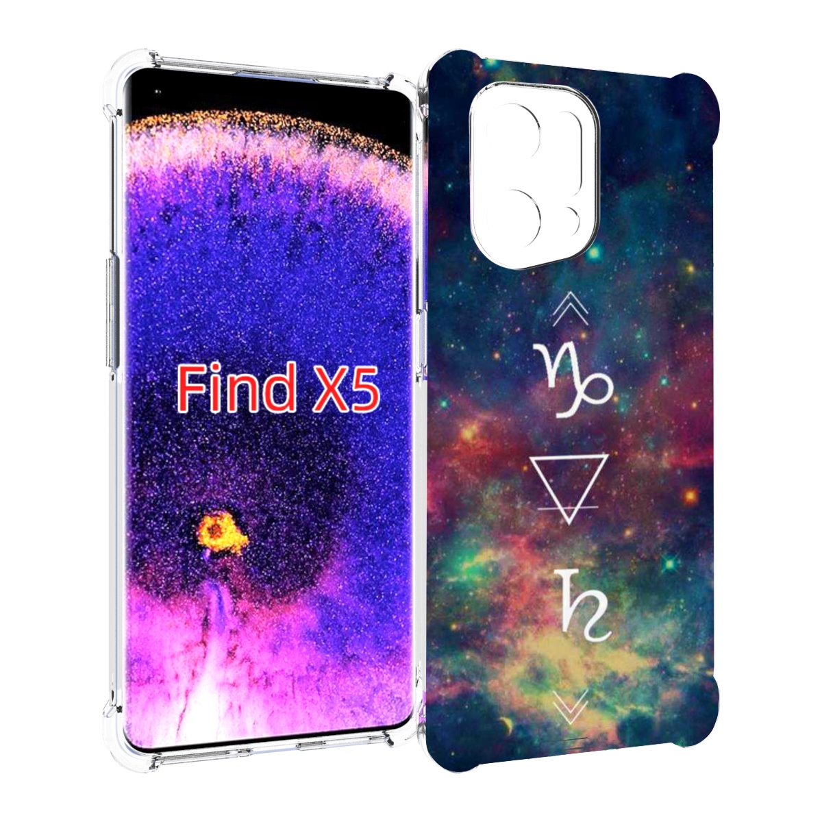 

Чехол MyPads знак зодиака козерог 5 для Oppo Find X5, Прозрачный, Tocco