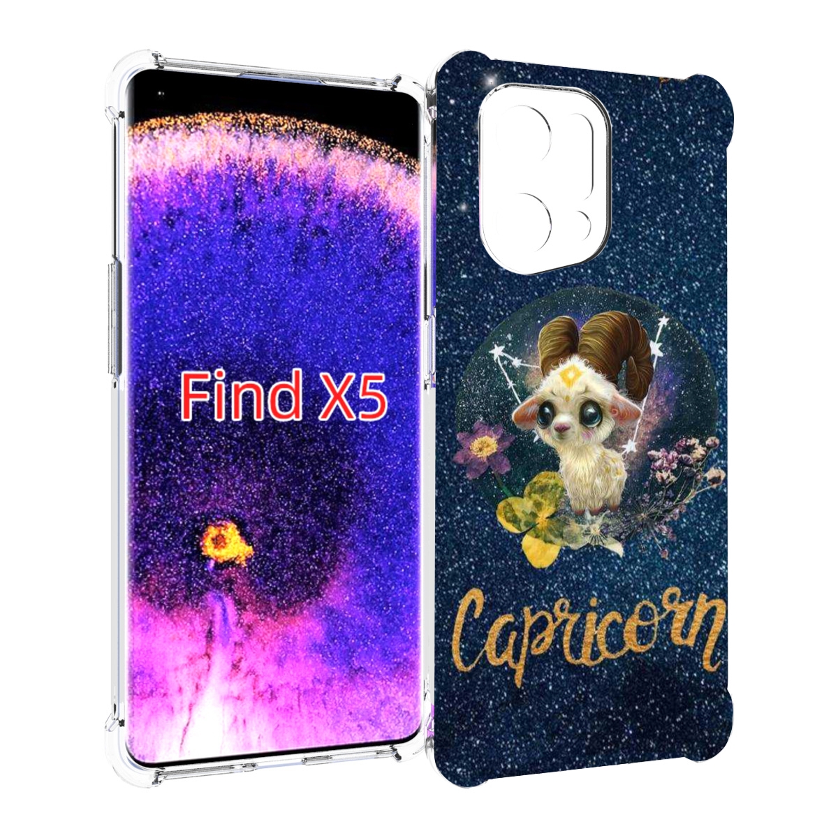

Чехол MyPads знак зодиака козерог 3 для Oppo Find X5, Прозрачный, Tocco