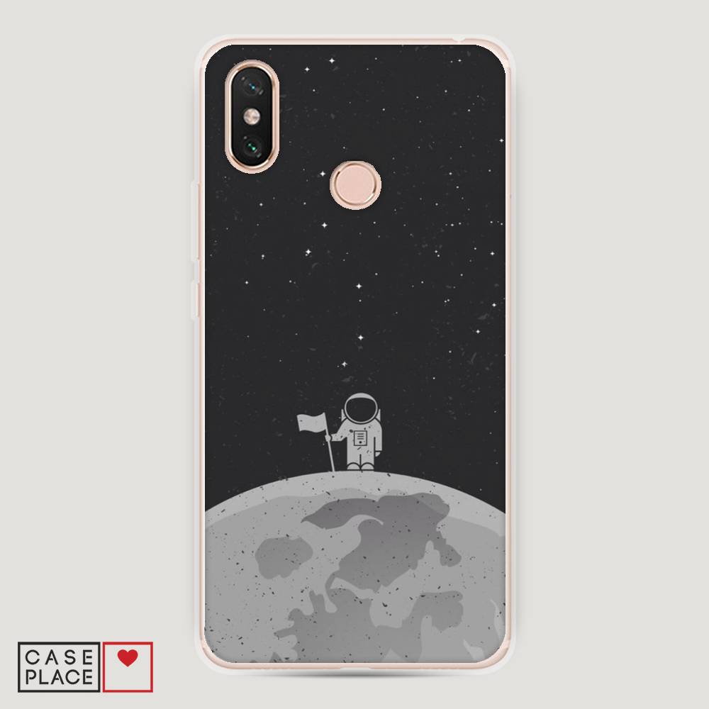 

Пластиковый чехол "Первый на Луне" на Xiaomi Mi Max 3