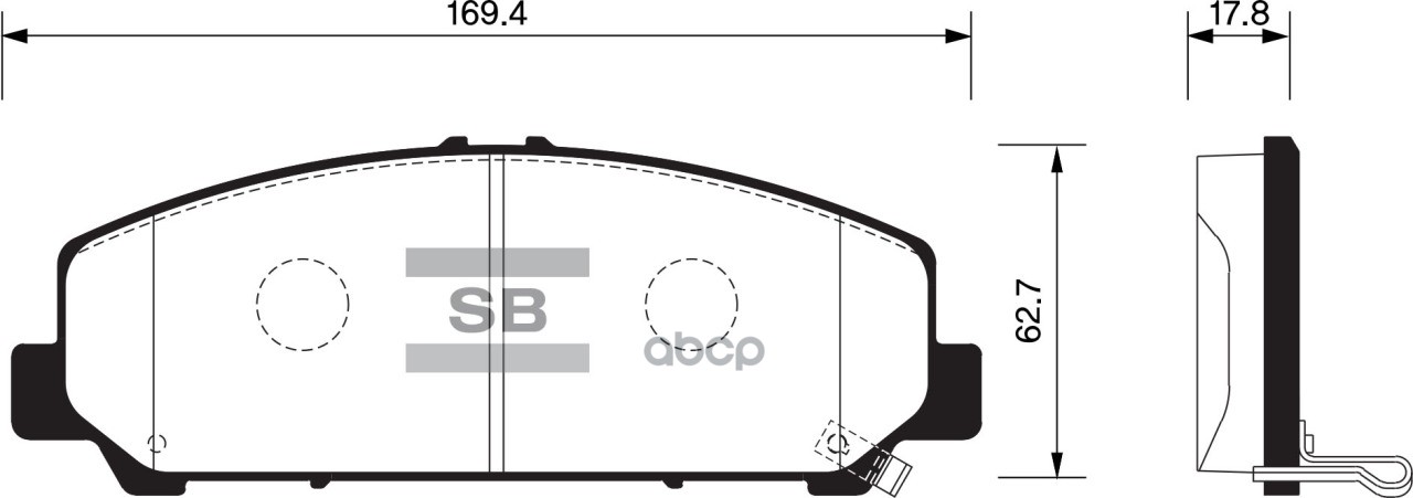 

Тормозные колодки Sangsin brake передние SP1448