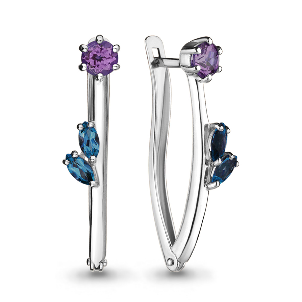 

Серьги из серебра с топазом Aquamarine 4466032_925_р, 4466032_925_р