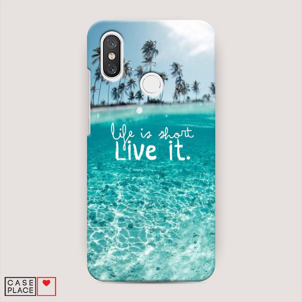 фото Пластиковый чехол "live it" на xiaomi mi 8 awog