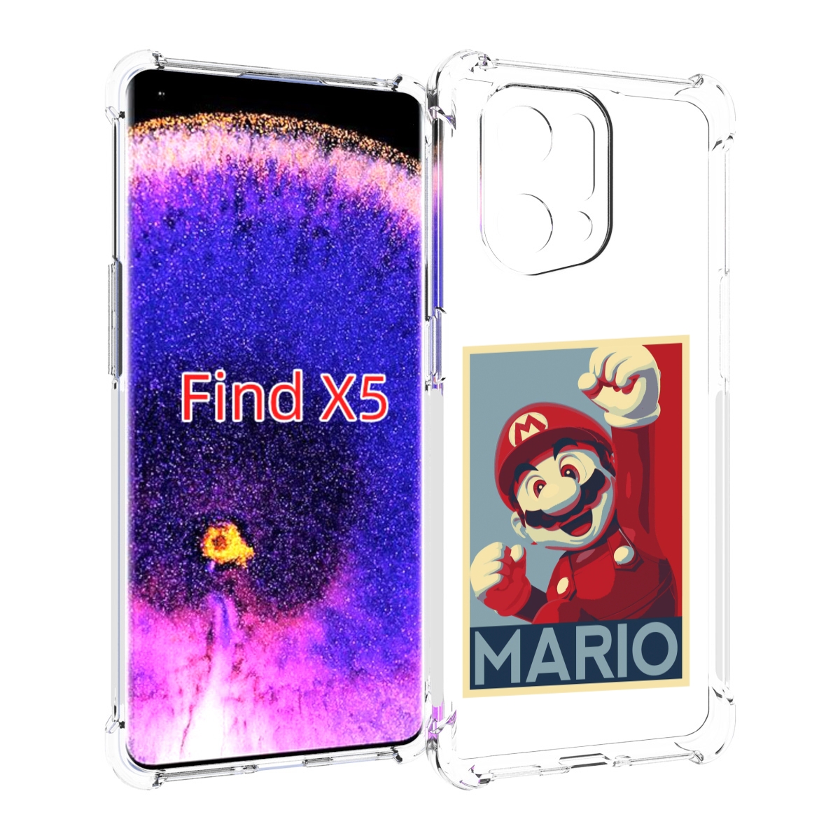 

Чехол MyPads злой марио для Oppo Find X5, Прозрачный, Tocco