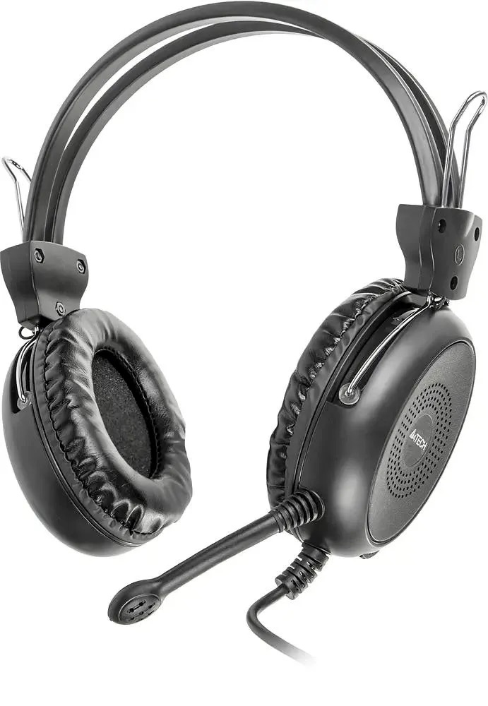 

Гарнитура A4TECH HS-30, для компьютера, мониторные, проводные, черный
