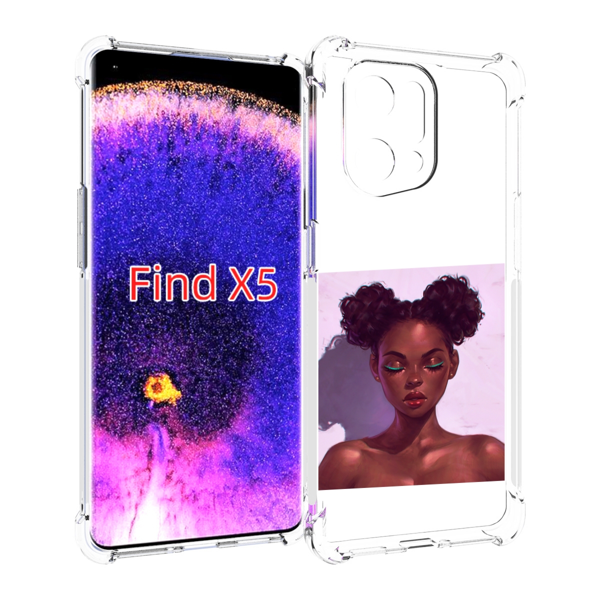 

Чехол MyPads зеленые-стрелки женский для Oppo Find X5, Прозрачный, Tocco