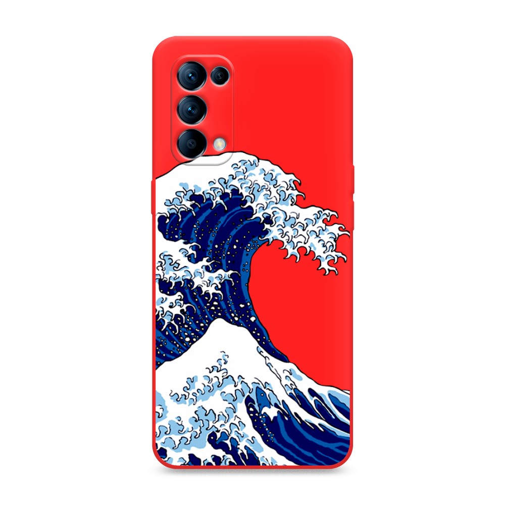 Чехол Awog на Oppo Reno 5 Волна в Канагаве