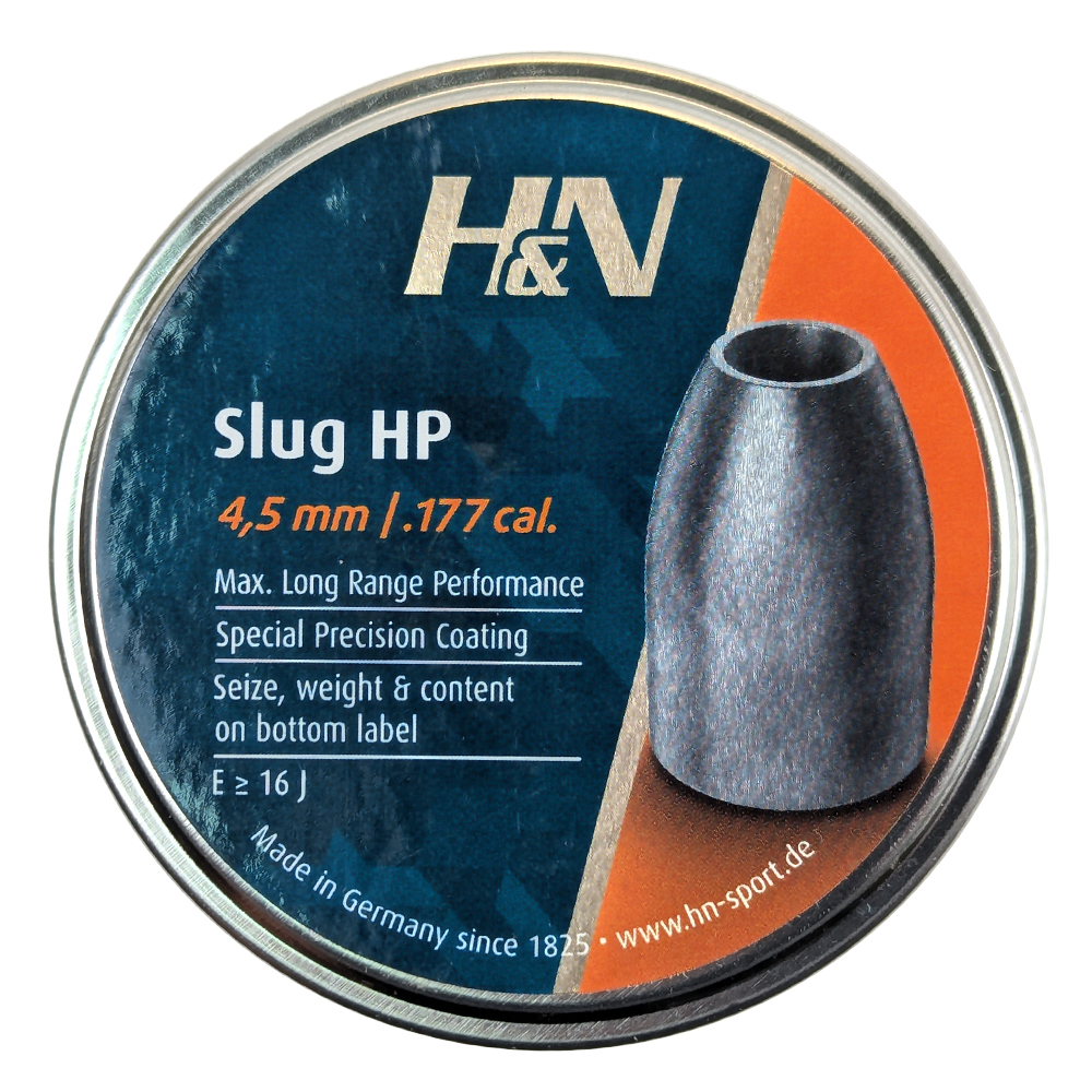 

Пули для спортивной стрельбы H&N Slug HP 4,5 мм 0,65гр (400 шт), Черный, Slug HP 4,5 мм 0,65гр (400 шт)