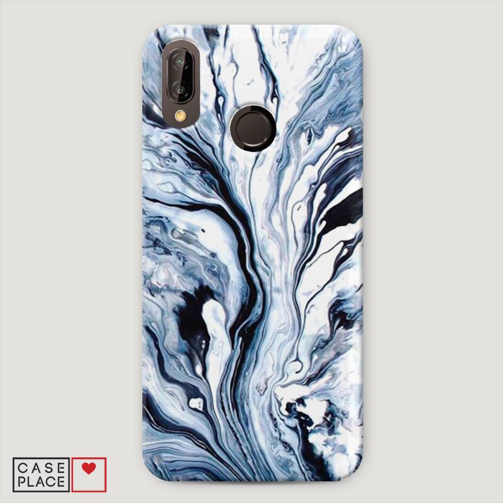 

Чехол Awog "Голубой минерал мрамор" для Huawei Nova 3E, 65620-2