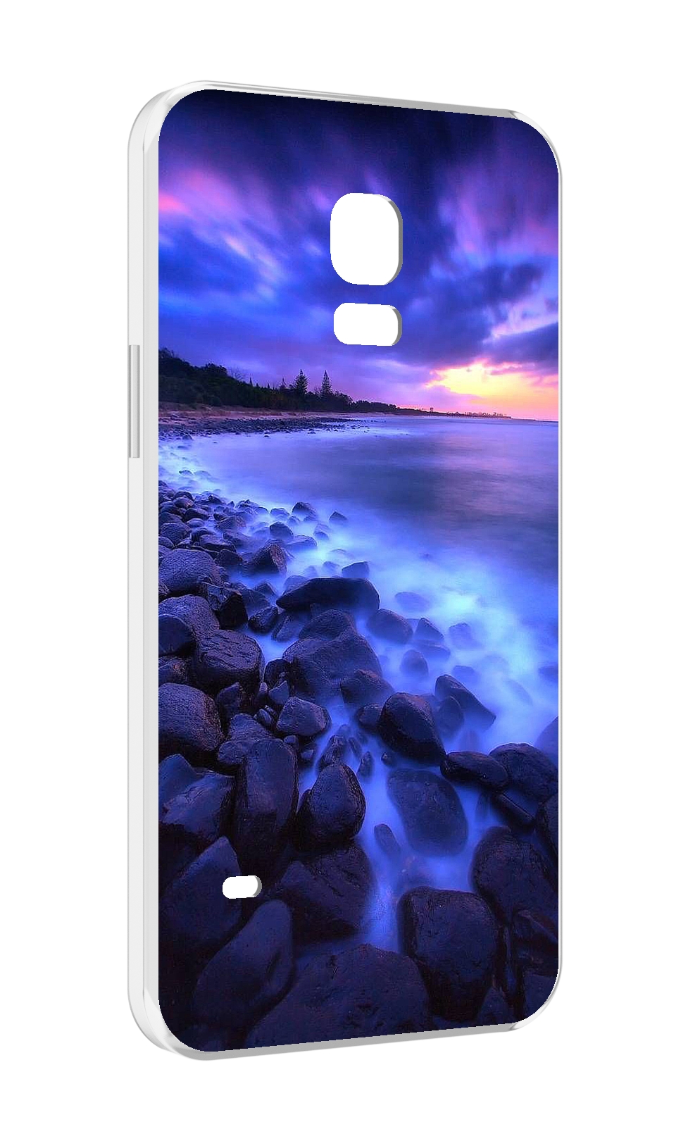 

Чехол MyPads неоновый берег для Samsung Galaxy S5 mini, Прозрачный, Tocco
