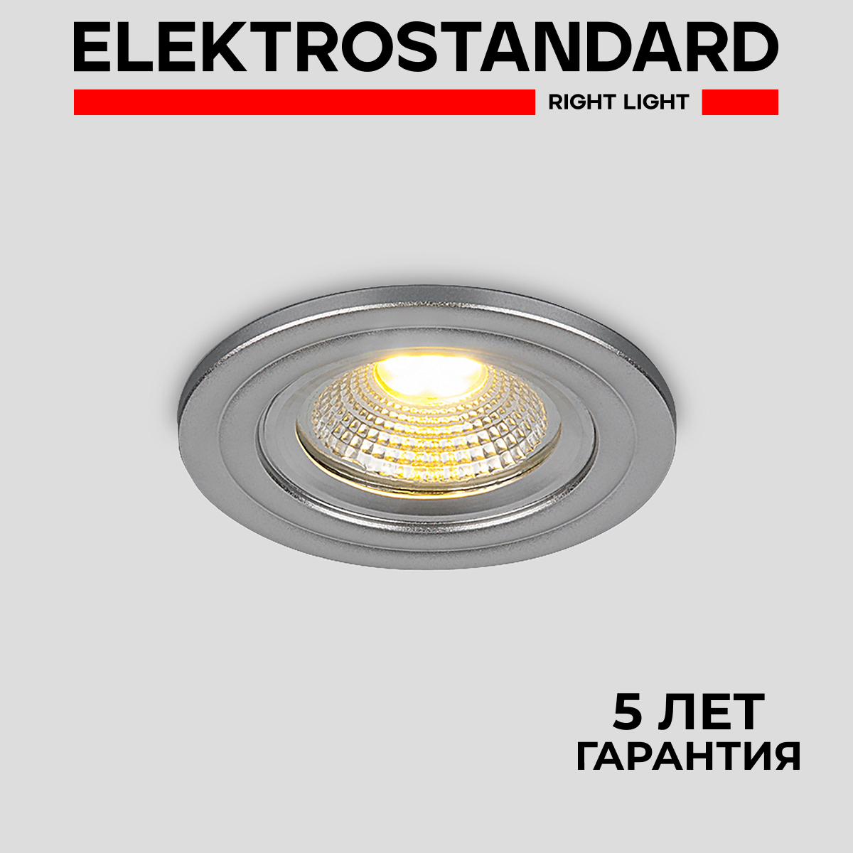 

Встраиваемый светодиодный светильник Elektrostandard Degra 9902 LED COB 3W 3300К серебро