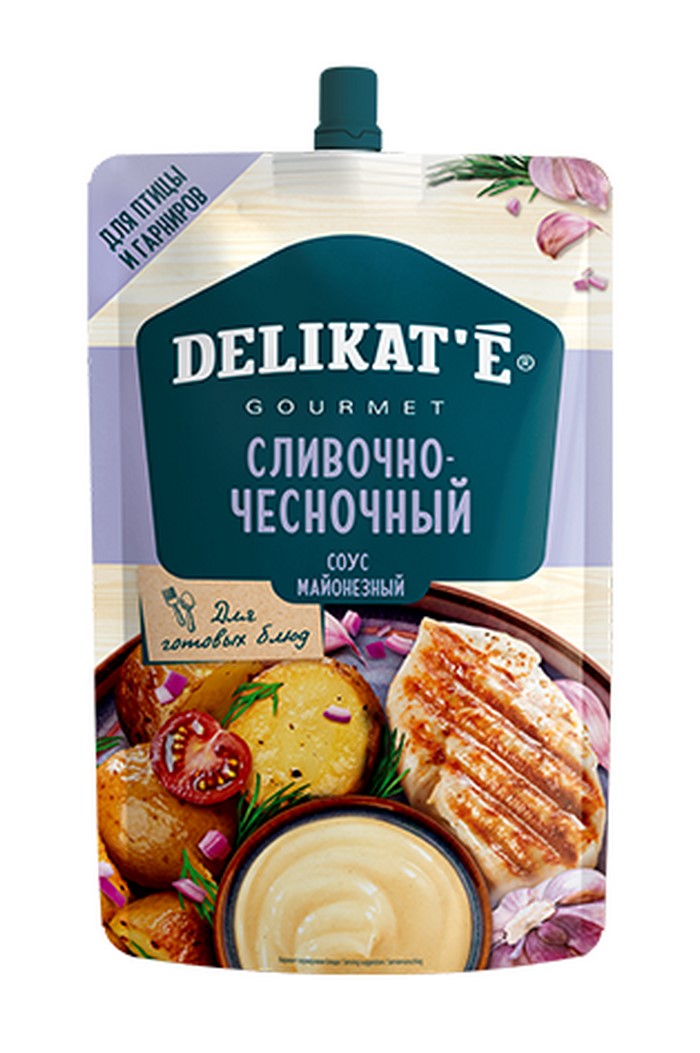 

Соус DELIKATE майонезный Сливочно-чесночный 210гр