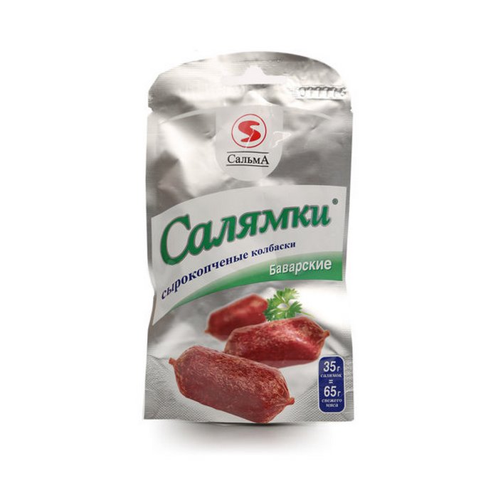 

Салямки Сальма МК Баварские колбаски сырокопченые 35гр