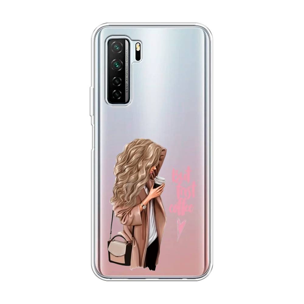 

Чехол Awog "Девушка с кофе" для Honor 30S (Global)