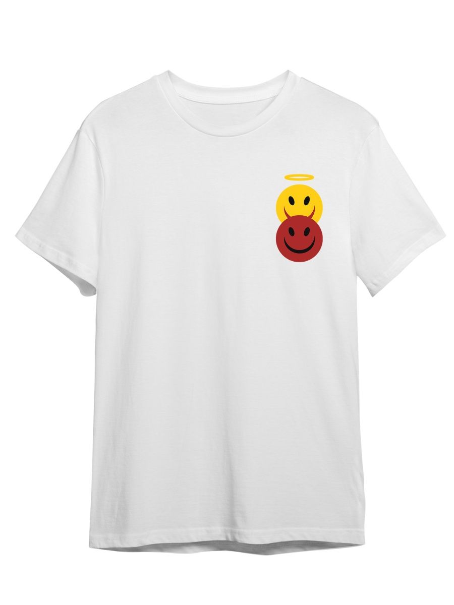 

Футболка унисекс СувенирShop Смайлы/Emoji/Smile 2 белая S, Белый, "Смайлы/Emoji/Smile" 2