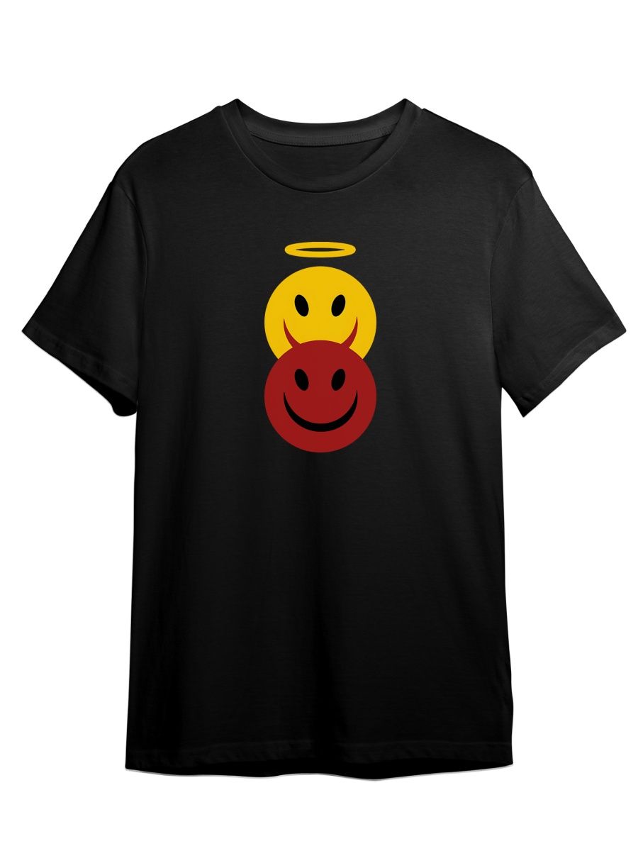 

Футболка унисекс СувенирShop Смайлы/Emoji/Smile 1 черная 3XL, Черный, "Смайлы/Emoji/Smile" 1