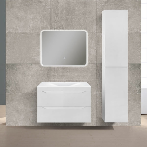 

Мебель для ванной Vincea Fine 80 подвесная G.White VMC-2F800GW+VCB-1F800W+VLM-2A800