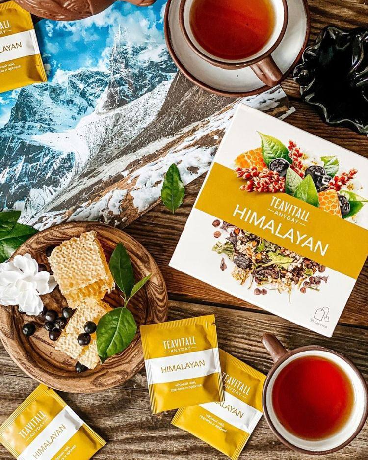 

Чайный напиток TeaVitall Anyday Himalayan, 38 фильтр-пакетов