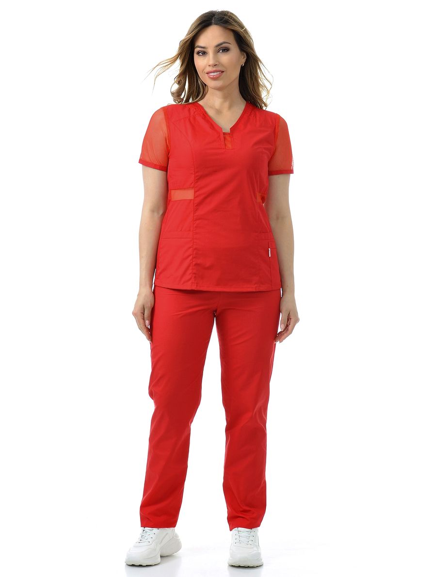 фото Костюм медицинский женский medicalwear пеппа 125 красный 40 ru