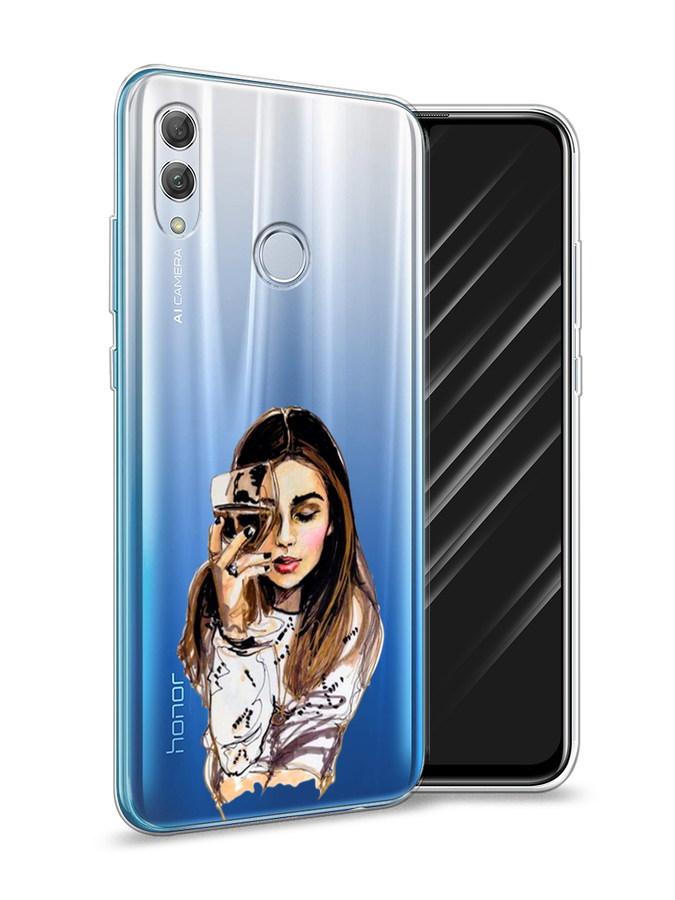 

Чехол Awog на Honor 10 Lite "Девушка с бокалом", Коричневый;прозрачный;бежевый, 67550-7