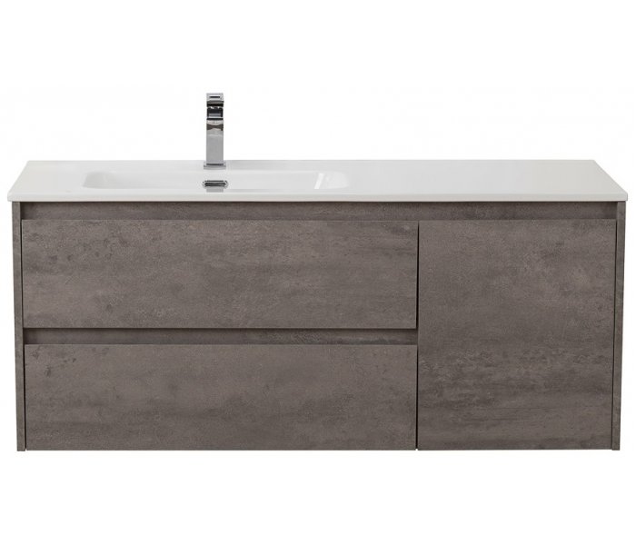 

Тумба с раковиной BelBagno Kraft 120-BB1200ETL-L Cemento Grigio, Серый, Kraft