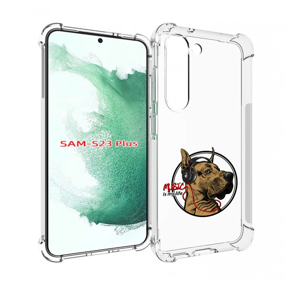 

Чехол MyPads музыкальная собака для Samsung Galaxy S23 Plus +, Прозрачный, Tocco