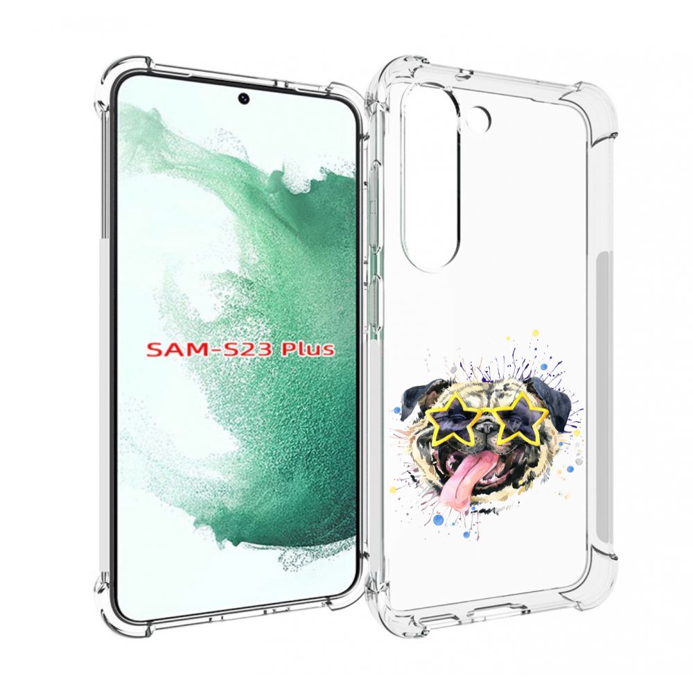 

Чехол MyPads мопс боксер для Samsung Galaxy S23 Plus +, Прозрачный, Tocco