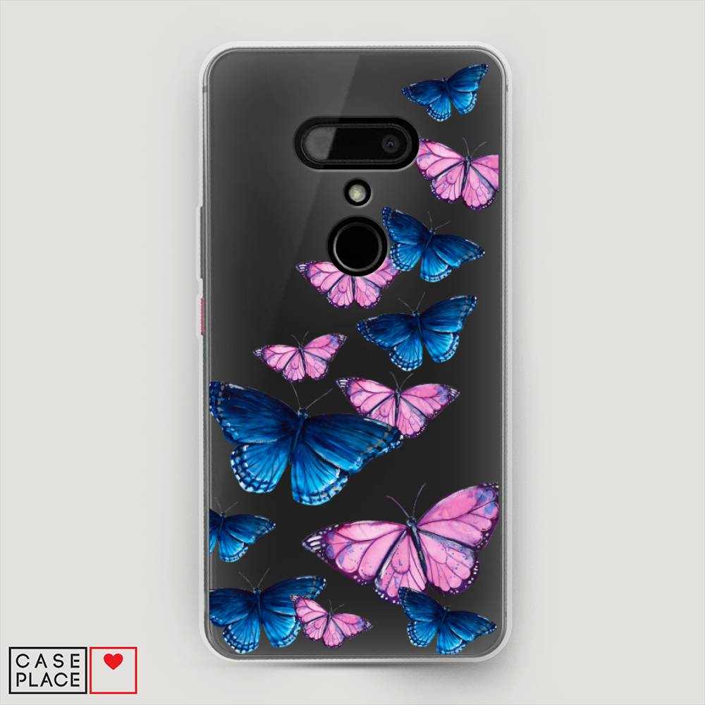 

Чехол Awog на HTC U12 / Эйчтиси U12 "Полет бабочек", Разноцветный, 102050-2