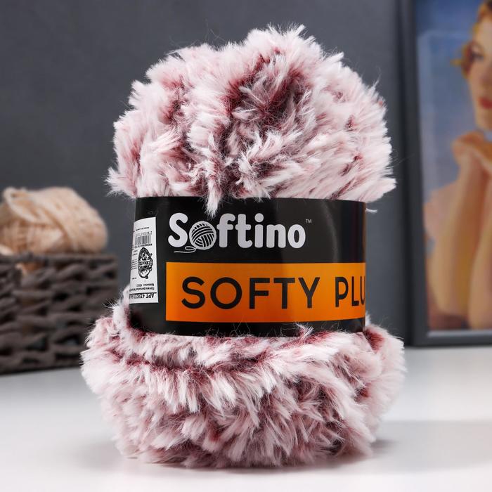 

Пряжа фантазийная 100% микрофибра "Softy plush" 100 гр 65 м бразилин, Пряжа для вязания "Softy plush"