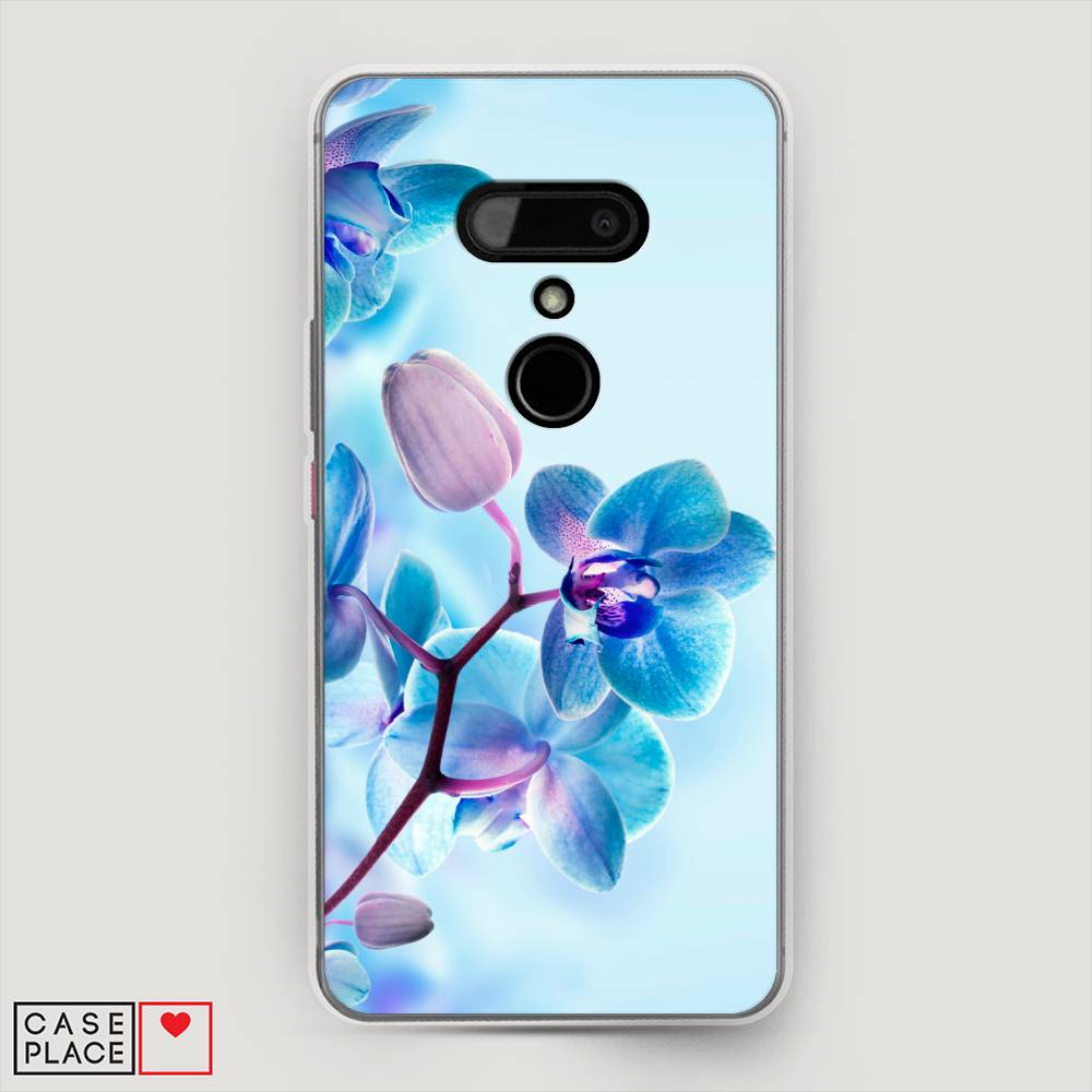 

Чехол Awog на HTC U12 / Эйчтиси U12 "Голубая орхидея", Разноцветный, 102050-8