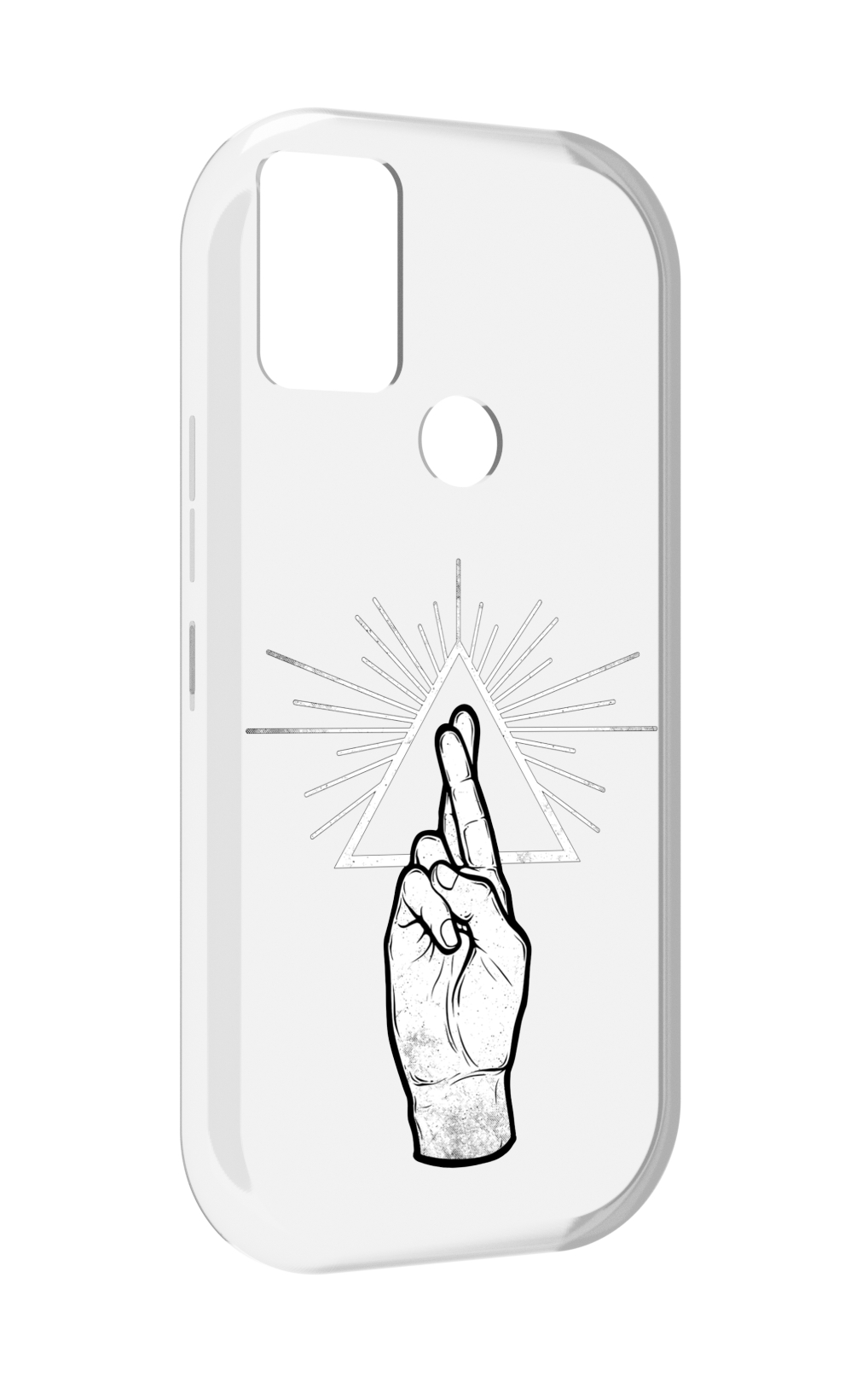 

Чехол MyPads черно белая рука для UMIDIGI A9, Прозрачный, Tocco