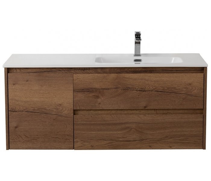 

Тумба с раковиной BelBagno Kraft 100-BB1000ETL-R Rovere Tabacco, Коричневый, Kraft