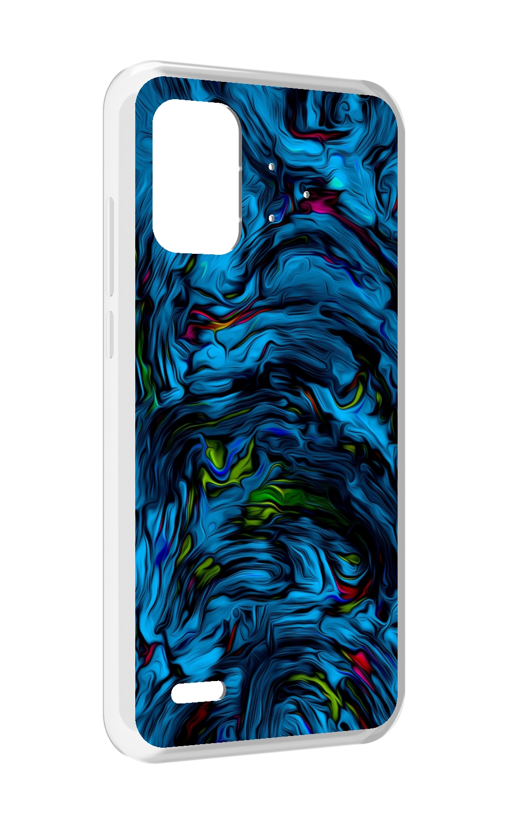 

Чехол MyPads голубая краска в темноте для UMIDIGI Bison Pro, Прозрачный, Tocco