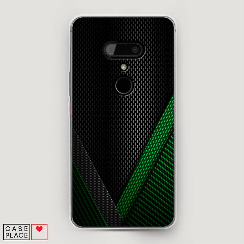 

Чехол Awog на HTC U12 / Эйчтиси U12 "Зеленый карбон", Разноцветный, 102050-3