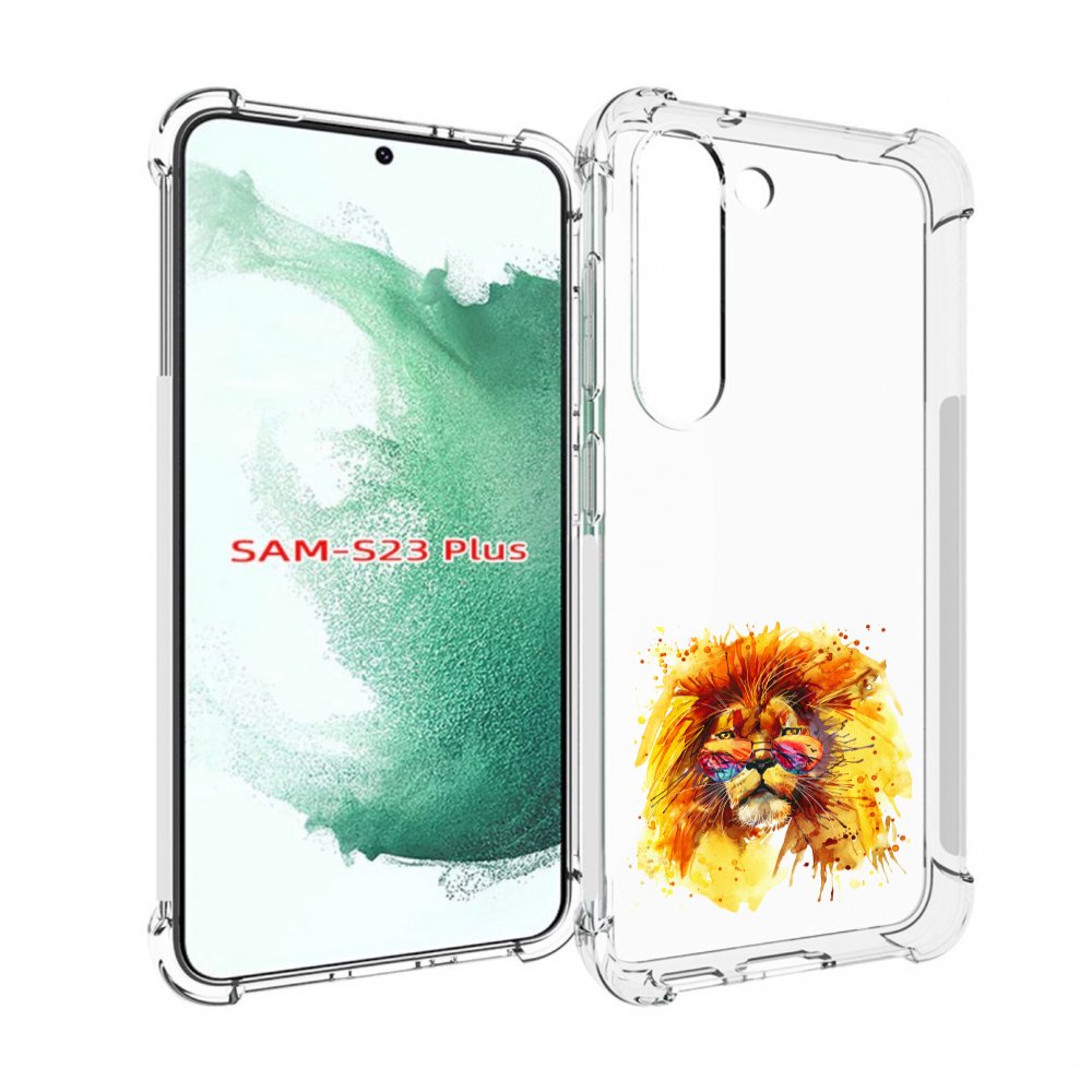 

Чехол MyPads лев в очках для Samsung Galaxy S23 Plus +, Прозрачный, Tocco