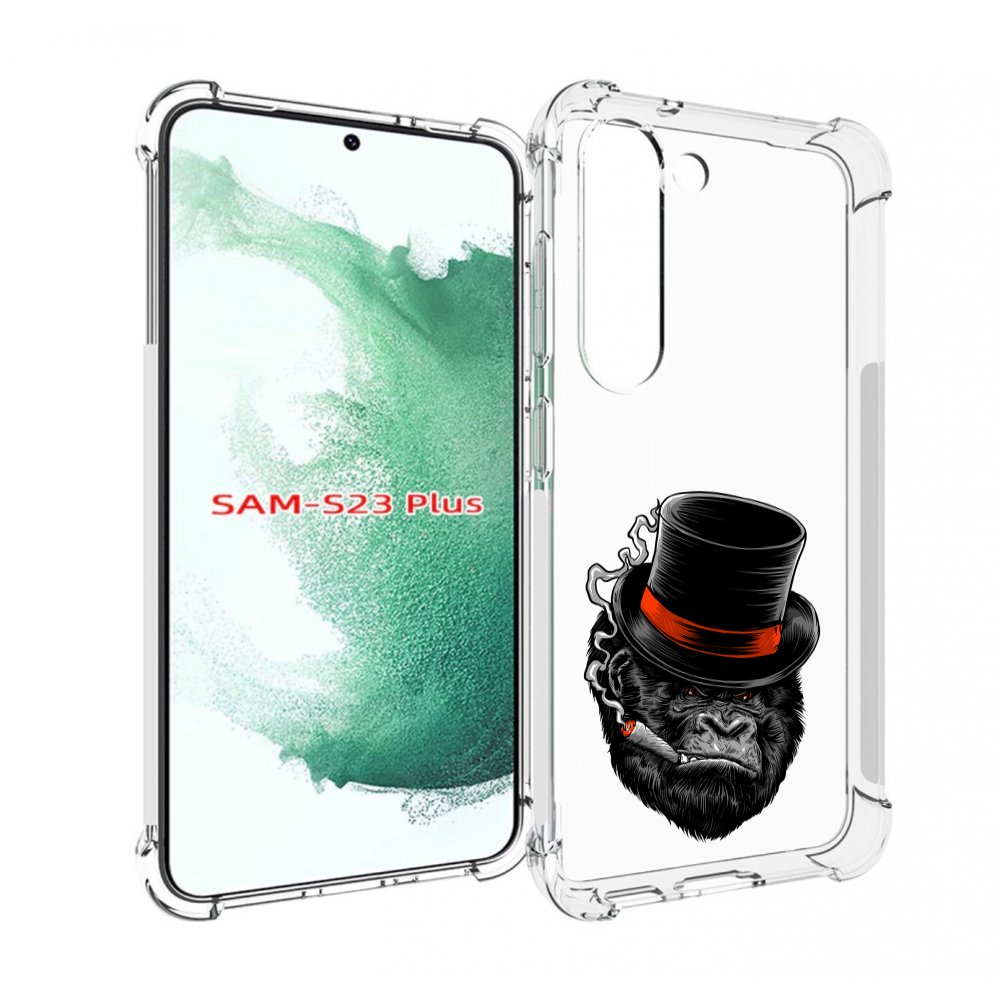 

Чехол MyPads дизайнерская горилла для Samsung Galaxy S23 Plus +, Прозрачный, Tocco